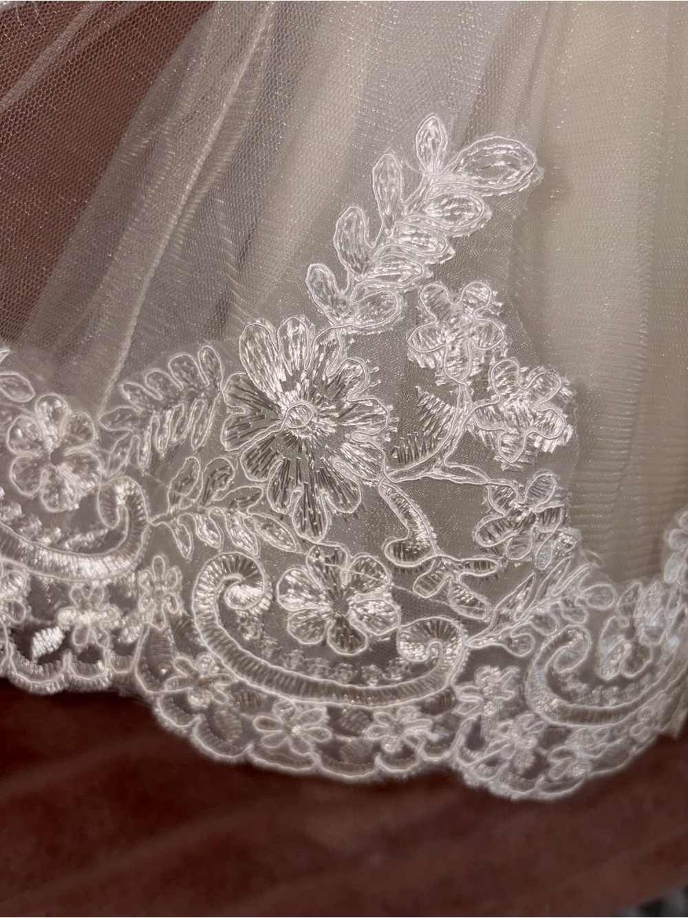 Ivory Lace & Tulle Bow Dress 12/18 months - Picture 4 of 5